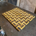 3D Stirnholz Schneidebrett Muster